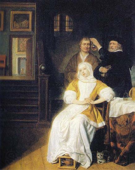 Samuel van hoogstraten The anemic lady France oil painting art